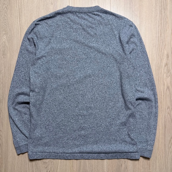 J. Crew Oarsman Cotton Long Sleeve T-Shirt Mens Small Gray Relaxed Fit Blank - Picture 2 of 9